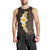 Brown Polynesia Men Tank Top Plumeria Tropical Leaves With Galaxy Polynesian Art LT14 - Polynesian Pride