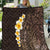 Brown Polynesia Quilt Plumeria Tropical Leaves With Galaxy Polynesian Art LT14 Brown - Polynesian Pride