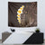 Brown Polynesia Tapestry Plumeria Tropical Leaves With Galaxy Polynesian Art LT14 - Polynesian Pride