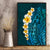 Turquosie Polynesia Canvas Wall Art Plumeria Tropical Leaves With Galaxy Polynesian Art LT14 - Polynesian Pride