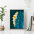 Turquosie Polynesia Canvas Wall Art Plumeria Tropical Leaves With Galaxy Polynesian Art LT14 - Polynesian Pride