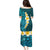 Turquosie Polynesia Family Matching Puletasi Dress and Hawaiian Shirt Plumeria Tropical Leaves With Galaxy Polynesian Art LT14 - Polynesian Pride