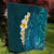 Turquosie Polynesia Quilt Plumeria Tropical Leaves With Galaxy Polynesian Art LT14 - Polynesian Pride