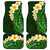 Green Polynesia Car Mats Plumeria Tropical Leaves With Galaxy Polynesian Art LT14 Green - Polynesian Pride