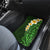 Green Polynesia Car Mats Plumeria Tropical Leaves With Galaxy Polynesian Art LT14 - Polynesian Pride