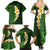 Green Polynesia Family Matching Summer Maxi Dress and Hawaiian Shirt Plumeria Tropical Leaves With Galaxy Polynesian Art LT14 - Polynesian Pride