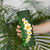 Green Polynesia Skinny Tumbler Plumeria Tropical Leaves With Galaxy Polynesian Art