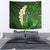 Green Polynesia Tapestry Plumeria Tropical Leaves With Galaxy Polynesian Art LT14 - Polynesian Pride