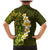 Lime Green Tropical Plumeria With Galaxy Polynesian Art Family Matching Mermaid Dress and Hawaiian Shirt LT14 - Polynesian Pride