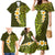 Lime Green Tropical Plumeria With Galaxy Polynesian Art Family Matching Mermaid Dress and Hawaiian Shirt LT14 - Polynesian Pride