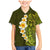 Lime Green Tropical Plumeria With Galaxy Polynesian Art Family Matching Mermaid Dress and Hawaiian Shirt LT14 Son's Shirt Lime Green - Polynesian Pride