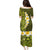 Lime Green Tropical Plumeria With Galaxy Polynesian Art Family Matching Puletasi Dress and Hawaiian Shirt LT14 - Polynesian Pride