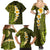 Lime Green Tropical Plumeria With Galaxy Polynesian Art Family Matching Summer Maxi Dress and Hawaiian Shirt LT14 - Polynesian Pride