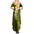 Lime Green Tropical Plumeria With Galaxy Polynesian Art Family Matching Summer Maxi Dress and Hawaiian Shirt LT14 - Polynesian Pride