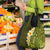 Lime Green Tropical Plumeria With Galaxy Polynesian Art Grocery Bag
