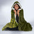 Lime Green Tropical Plumeria With Galaxy Polynesian Art Hooded Blanket LT14 - Polynesian Pride