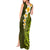 Lime Green Tropical Plumeria With Galaxy Polynesian Art Tank Maxi Dress LT14 - Polynesian Pride