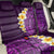 Purple Tropical Plumeria With Galaxy Polynesian Art Back Car Seat Cover LT14 - Polynesian Pride