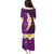 Purple Tropical Plumeria With Galaxy Polynesian Art Family Matching Puletasi Dress and Hawaiian Shirt LT14 - Polynesian Pride