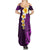 Purple Tropical Plumeria With Galaxy Polynesian Art Family Matching Summer Maxi Dress and Hawaiian Shirt LT14 - Polynesian Pride