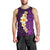 Purple Tropical Plumeria With Galaxy Polynesian Art Men Tank Top LT14 - Polynesian Pride