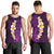 Purple Tropical Plumeria With Galaxy Polynesian Art Men Tank Top LT14 - Polynesian Pride