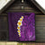 Purple Tropical Plumeria With Galaxy Polynesian Art Quilt LT14 - Polynesian Pride