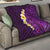 Purple Tropical Plumeria With Galaxy Polynesian Art Quilt LT14 - Polynesian Pride