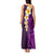 Purple Tropical Plumeria With Galaxy Polynesian Art Tank Maxi Dress LT14 - Polynesian Pride