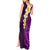 Purple Tropical Plumeria With Galaxy Polynesian Art Tank Maxi Dress LT14 - Polynesian Pride