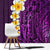 Purple Tropical Plumeria With Galaxy Polynesian Art Window Curtain LT14 - Polynesian Pride