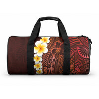 Red Tropical Plumeria With Galaxy Polynesian Art Duffle Bag LT14 One size Red - Polynesian Pride
