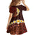 Red Tropical Plumeria With Galaxy Polynesian Art Family Matching Puletasi Dress and Hawaiian Shirt LT14 - Polynesian Pride