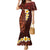 Red Tropical Plumeria With Galaxy Polynesian Art Mermaid Dress LT14 Women Red - Polynesian Pride