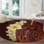 Red Tropical Plumeria With Galaxy Polynesian Art Round Carpet LT14 - Polynesian Pride