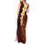 Red Tropical Plumeria With Galaxy Polynesian Art Tank Maxi Dress LT14 - Polynesian Pride