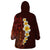 Red Tropical Plumeria With Galaxy Polynesian Art Wearable Blanket Hoodie LT14 - Polynesian Pride