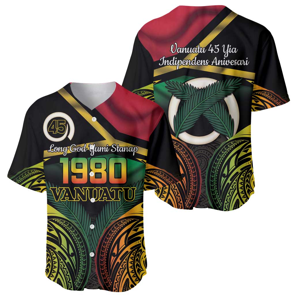 Vanuatu 1980 Baseball Jersey Hapi 45 Yia Indipendens Anivesari