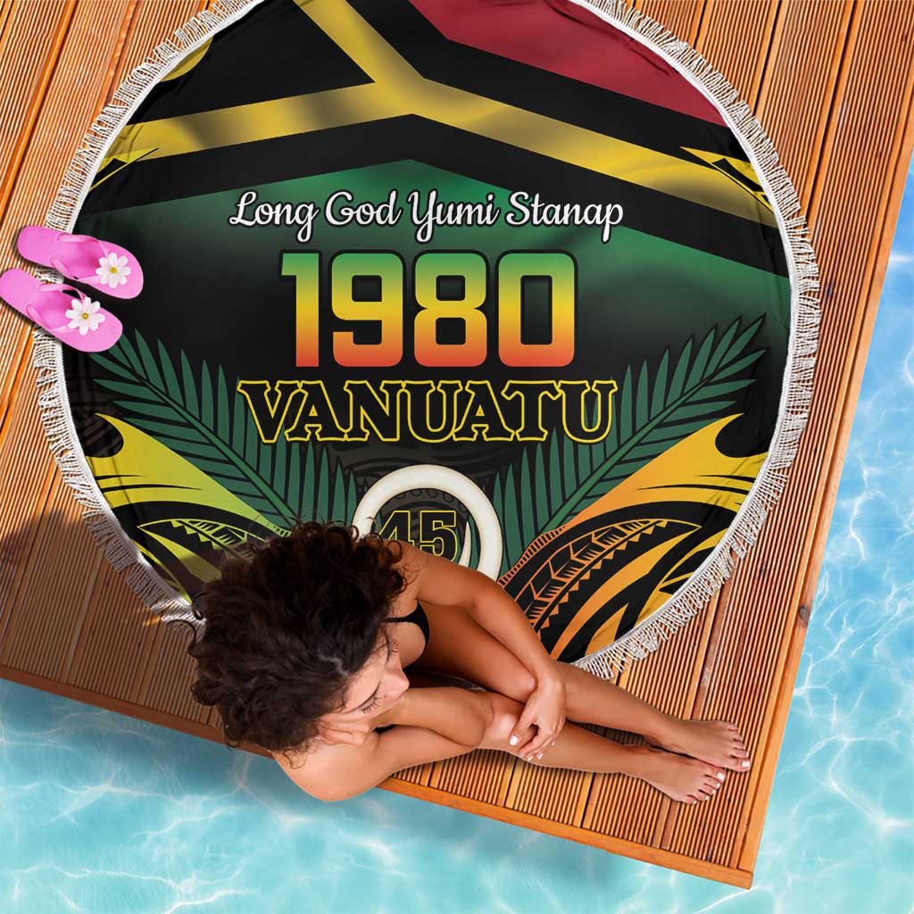 Vanuatu 1980 Beach Blanket Hapi 45 Yia Indipendens Anivesari LT14 - Polynesian Pride