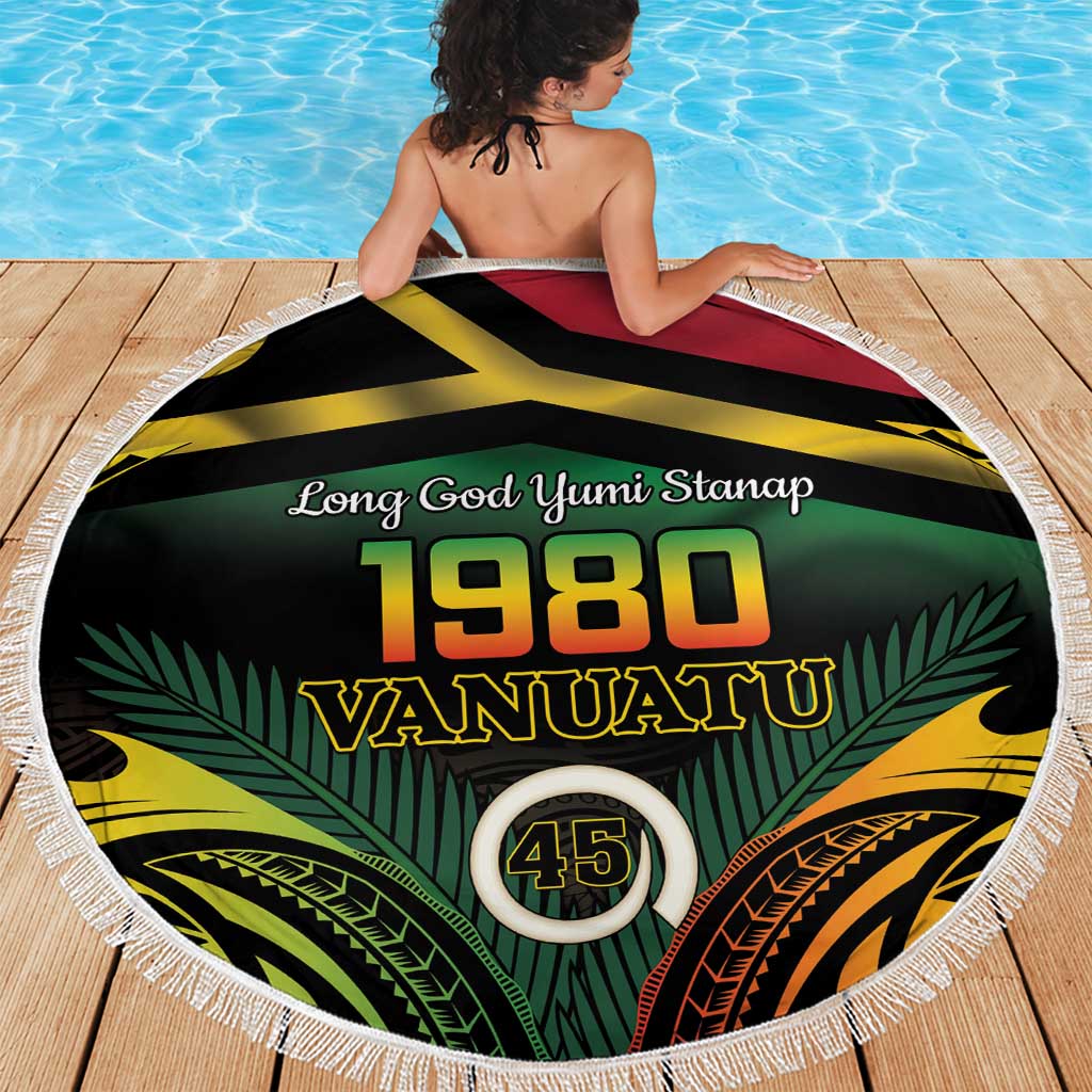 Vanuatu 1980 Beach Blanket Hapi 45 Yia Indipendens Anivesari LT14 - Polynesian Pride