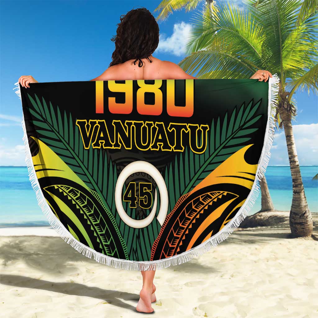 Vanuatu 1980 Beach Blanket Hapi 45 Yia Indipendens Anivesari LT14 - Polynesian Pride