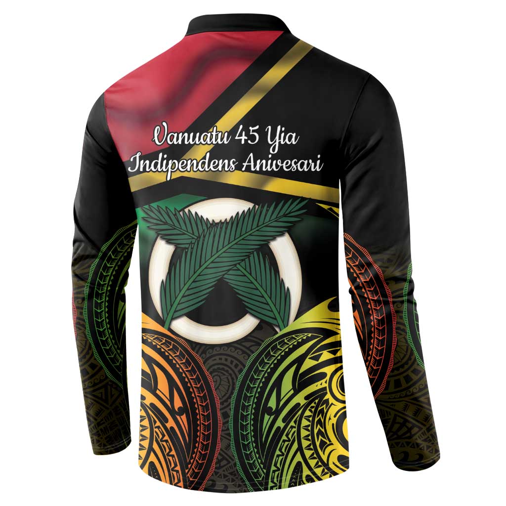 Vanuatu 1980 Button Sweatshirt Hapi 45 Yia Indipendens Anivesari LT14 - Polynesian Pride