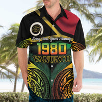 Vanuatu 1980 Hawaiian Shirt Hapi 45 Yia Indipendens Anivesari LT14 - Polynesian Pride