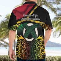 Vanuatu 1980 Hawaiian Shirt Hapi 45 Yia Indipendens Anivesari LT14 - Polynesian Pride