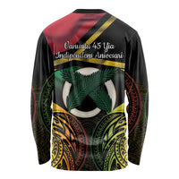 Vanuatu 1980 Long Sleeve Shirt Hapi 45 Yia Indipendens Anivesari LT14 - Polynesian Pride