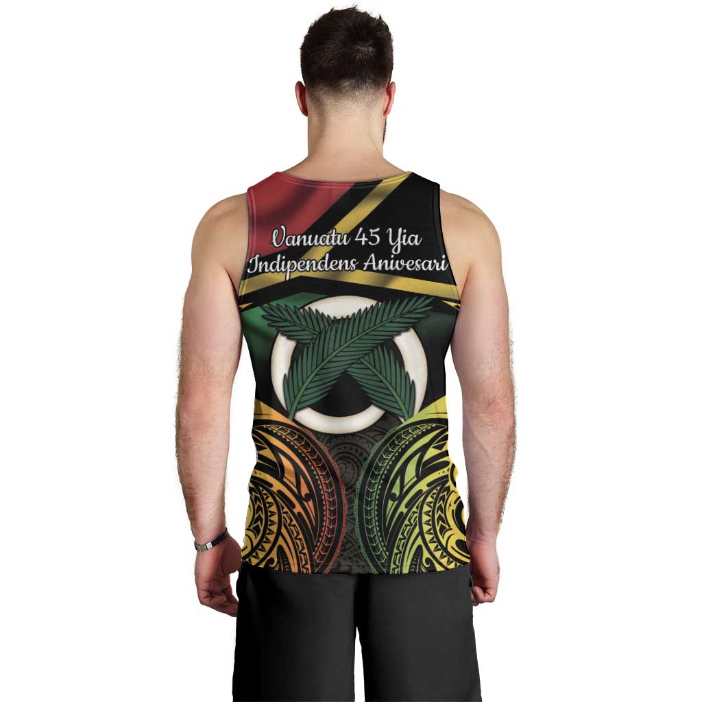 Vanuatu 1980 Men Tank Top Hapi 45 Yia Indipendens Anivesari LT14 - Polynesian Pride