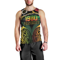 Vanuatu 1980 Men Tank Top Hapi 45 Yia Indipendens Anivesari LT14 - Polynesian Pride