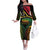 Vanuatu 1980 Off The Shoulder Long Sleeve Dress Hapi 45 Yia Indipendens Anivesari