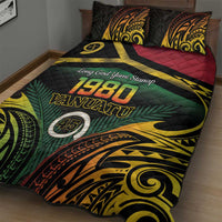 Vanuatu 1980 Quilt Bed Set Hapi 45 Yia Indipendens Anivesari LT14 - Polynesian Pride