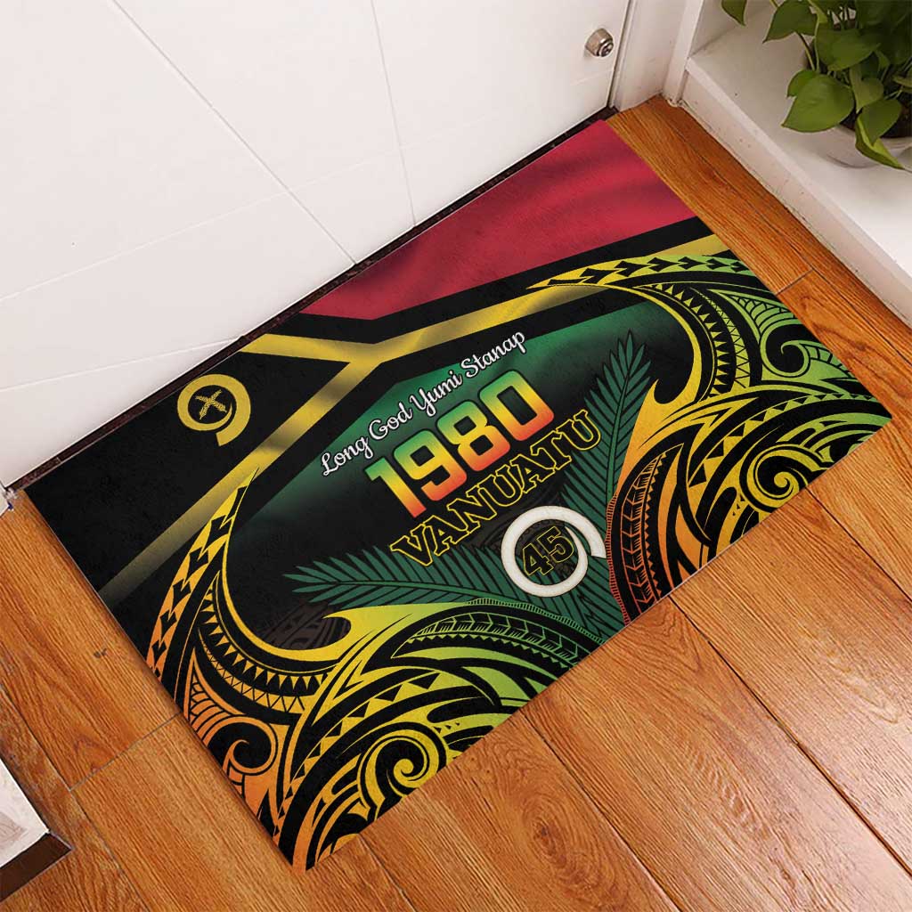 Vanuatu 1980 Rubber Doormat Hapi 45 Yia Indipendens Anivesari LT14 - Polynesian Pride